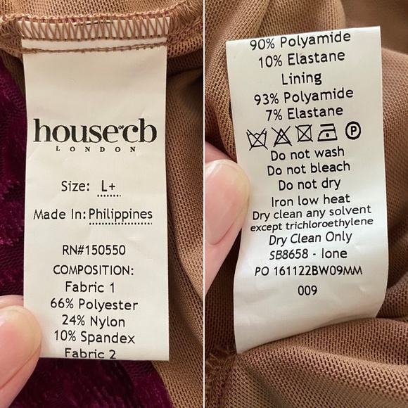 NEW House of CB Ione Dress Cranberry Large+ (XL) - Picture 16 of 17